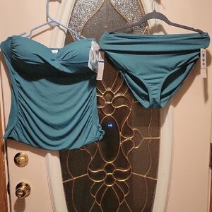 Anne Cole Ocean Green Swimsuit Set